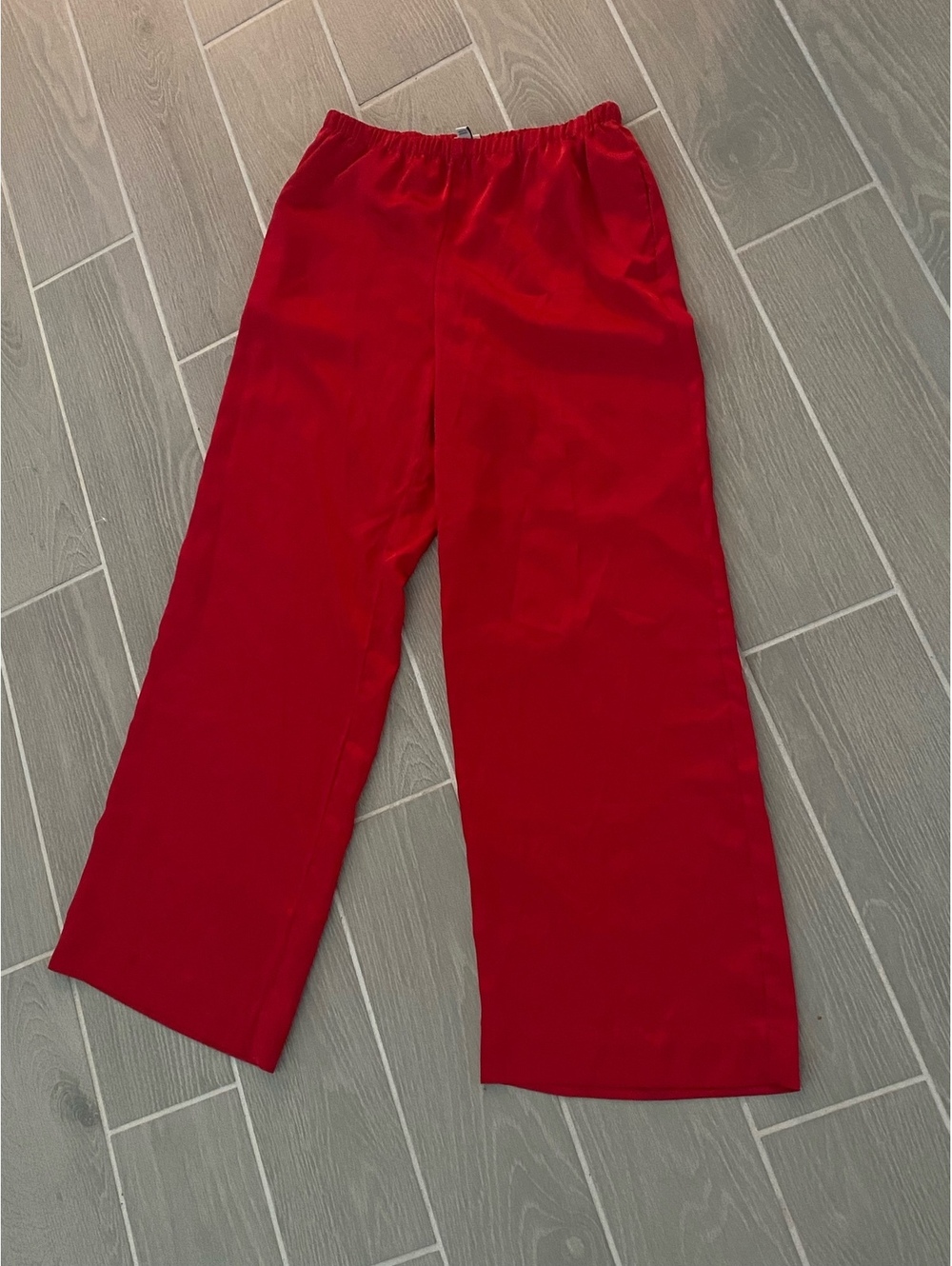 A New Day Women's Red Wide Leg Pants Medium